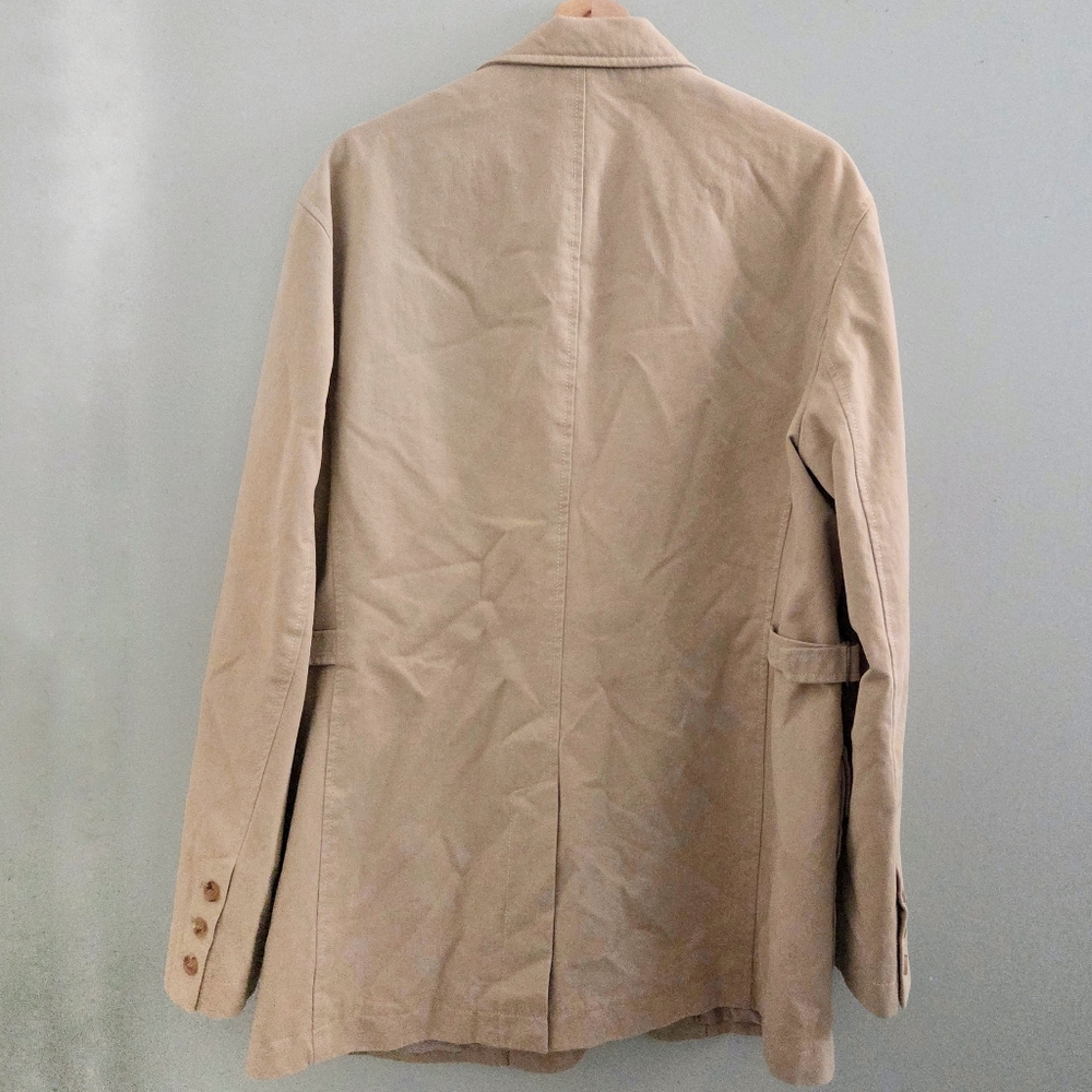 Solid Homme Woo Young Mi Beige Utility Blazer Jacket NWT Minimalist Size 50 NWT - Picture 2 of 16